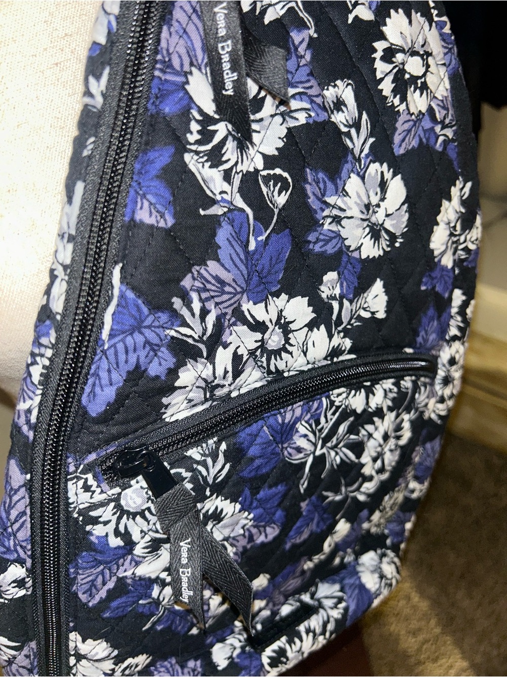 Vera Bradley Floral Crossbody Sling Bag Backpack - Picture 2 of 7